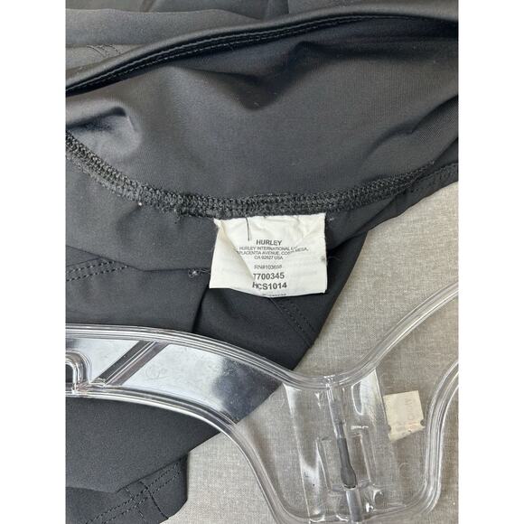 Hurley Swimsuit Shorts Black Athletic Pull On Board Stretch Women Beach SZ M - Picture 3 of 4